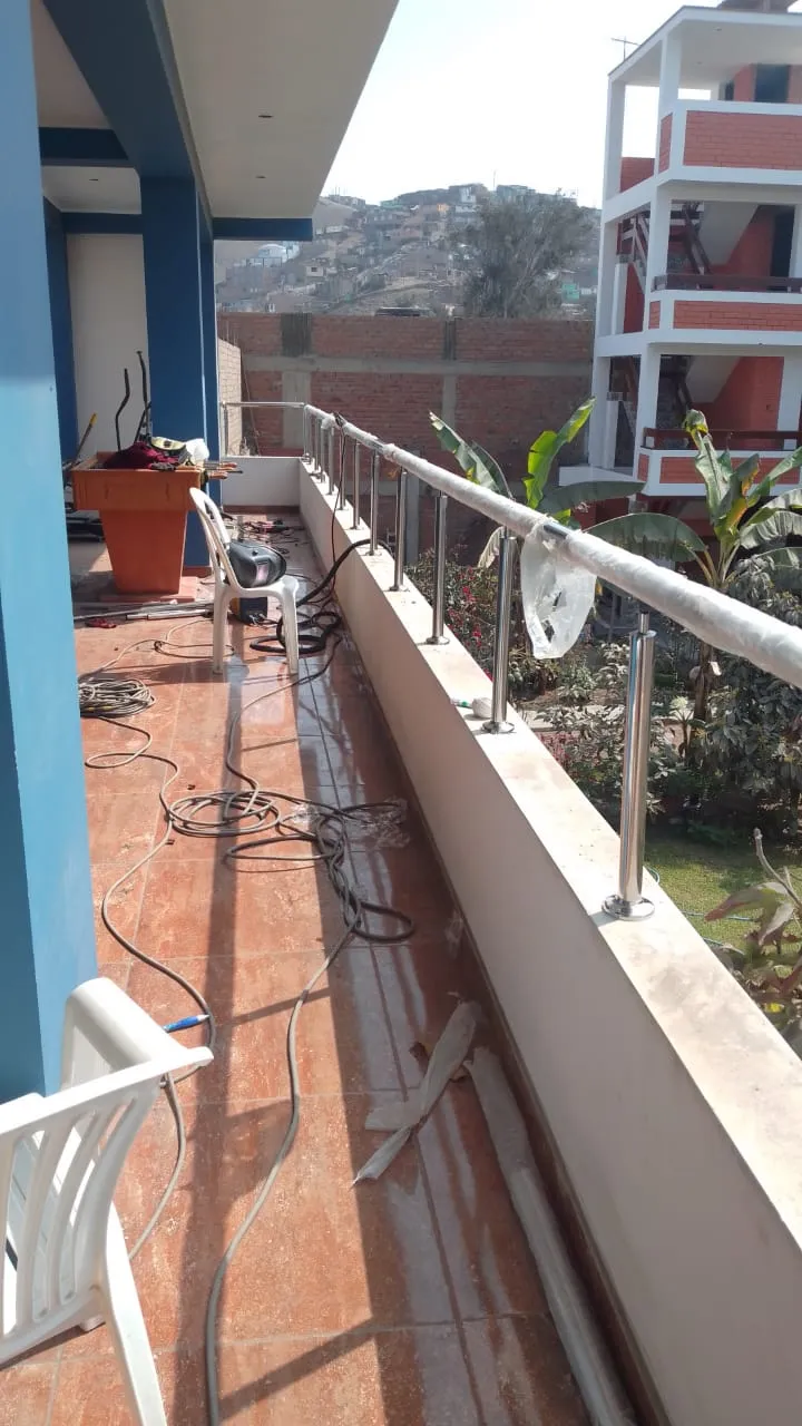 Acero - Reforzamiento de Baranda de acero